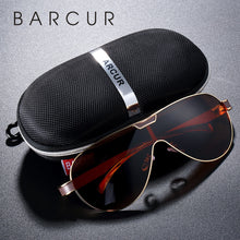 Load image into Gallery viewer, BARCUR Driving Polarized Sunglasses Men Brand Designer Sun Glasses For Men Sports Eyewear Lunette De Soleil Homme
