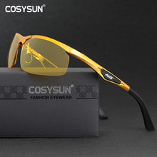 Load image into Gallery viewer, Night Vision Driving Glasses Men night driver Goggle men Sunglasses for Night vision Lens Aluminium Alloy Night sunglasses men
