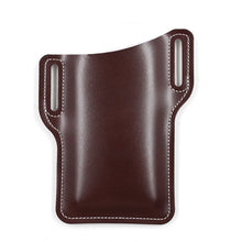 Load image into Gallery viewer, Men Phone Case Holster Cellphone Loop Holster Belt Waist Bag Props Leather Purse Phone Wallet Running Pouch Travel Camping Bags
