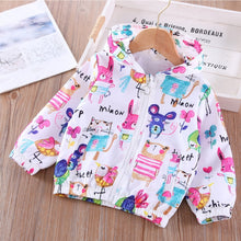 Load image into Gallery viewer, Graffiti Cartoon Pattern Jacket Boys And Girls  Apparel Children's Clothing 2-7y Long-sleeved Jacket Fashion Sports Jacket
