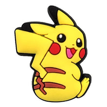 Load image into Gallery viewer, Cute Crocs Charms Pvc Pikachu Gengar Anime Pokemon Shoes Psyduck Buckle Accessories for Kids Croc Charms Decoration Children
