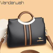 Load image into Gallery viewer, Luxury Designer Crossbody Bag for Women 2022 Brand 3 Layers Handbag Purse Female Genuine High Quality Leather Shoulder Totes Sac
