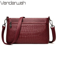Load image into Gallery viewer, Luxury Cowhide Designer Leather Handle Bag for Female High Quality Woman Shoulder Messenger Bag Brand Ladies Handbags and Purses
