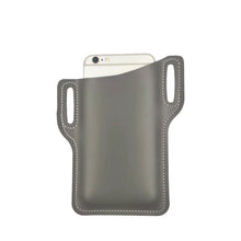 Load image into Gallery viewer, Men Phone Case Holster Cellphone Loop Holster Belt Waist Bag Props Leather Purse Phone Wallet Running Pouch Travel Camping Bags
