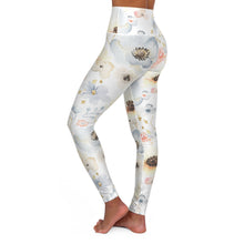 Load image into Gallery viewer, Shining Flowers High Waisted Yoga Leggings
