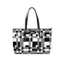Load image into Gallery viewer, Track Blocks PU Leather Shoulder Bag
