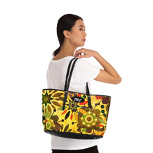 Load image into Gallery viewer, Bursting Air Flowers PU Leather Shoulder Bag

