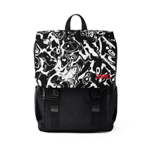 Load image into Gallery viewer, Swirl Black Unisex Casual Shoulder Backpack
