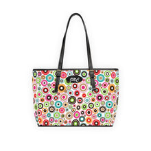 Load image into Gallery viewer, Black Back Thousand Circles Leather Shoulder Bag
