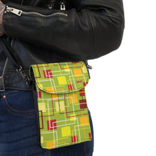 Load image into Gallery viewer, Green Maze Small Cell Phone Wallet

