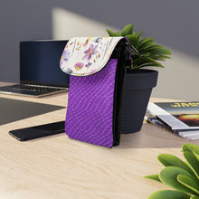 Load image into Gallery viewer, One Purple Flower Small Cell Phone Wallet
