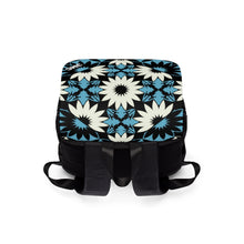 Load image into Gallery viewer, Giant Blue Flower Unisex Casual Shoulder Backpack
