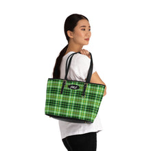 Load image into Gallery viewer, New Green Plaid PU Leather Shoulder Bag
