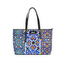 Load image into Gallery viewer, Blue Garden PU Leather Shoulder Bag
