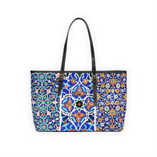 Load image into Gallery viewer, Blue Garden PU Leather Shoulder Bag
