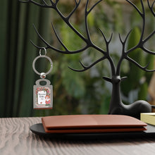 Load image into Gallery viewer, Backward C College Rectangle Photo Keyring
