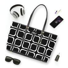 Load image into Gallery viewer, Black Leaf PU Leather Shoulder Bag
