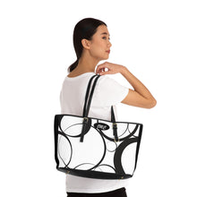 Load image into Gallery viewer, Two Tone Circle PU Leather Shoulder Bag
