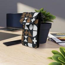Load image into Gallery viewer, Brown Structure Small Cell Phone Wallet
