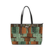 Load image into Gallery viewer, Green Bark PU Leather Shoulder Bag
