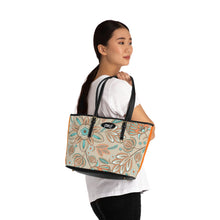 Load image into Gallery viewer, Gray Flower 3 PU Leather Shoulder Bag
