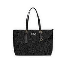 Load image into Gallery viewer, Black Vintage Flower PU Leather Shoulder Bag
