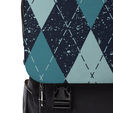 Load image into Gallery viewer, Blue Big Diamond Unisex Casual Shoulder Backpack
