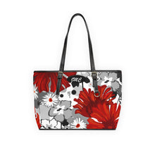 Load image into Gallery viewer, One Big Red Flower PU Leather Shoulder Bag
