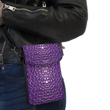 Load image into Gallery viewer, Purple Vintage 9 Small Cell Phone Wallet
