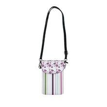 Load image into Gallery viewer, Falling Purple Hearts Small Cell Phone Wallet
