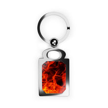 Load image into Gallery viewer, Fire Rectangle Photo Keyring
