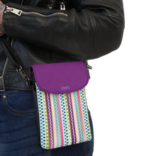 Load image into Gallery viewer, Purple Skirt Small Cell Phone Wallet
