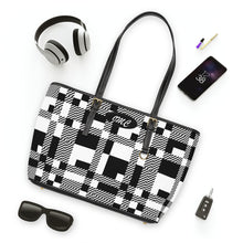 Load image into Gallery viewer, Track Blocks PU Leather Shoulder Bag
