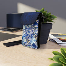 Load image into Gallery viewer, Blue Locks Small Cell Phone Wallet
