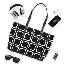 Load image into Gallery viewer, Black Leaf PU Leather Shoulder Bag
