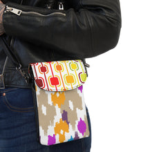 Load image into Gallery viewer, Sliding Rainbow Small Cell Phone Wallet
