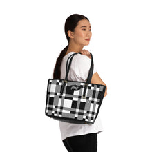 Load image into Gallery viewer, Black Shadow PU Leather Shoulder Bag
