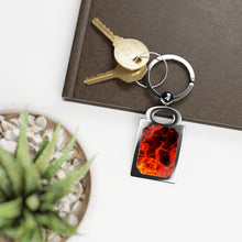Load image into Gallery viewer, Fire Rectangle Photo Keyring
