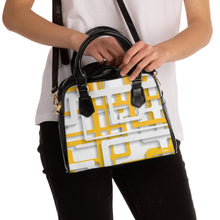 Load image into Gallery viewer, Yellow Maze 2 Shoulder Handbag
