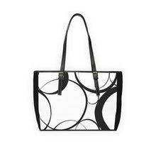 Load image into Gallery viewer, Two Tone Circle PU Leather Shoulder Bag
