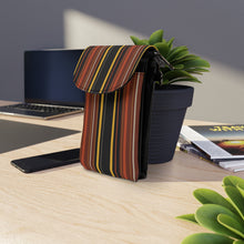 Load image into Gallery viewer, Fall Stripes Small Cell Phone Wallet
