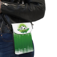 Load image into Gallery viewer, Green Soccer Small Cell Phone Wallet
