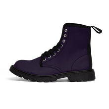 Load image into Gallery viewer, Purple Plum Men's/Youth Canvas Boots
